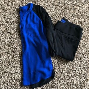 Express Blue Business Casual Blouse (size-S)